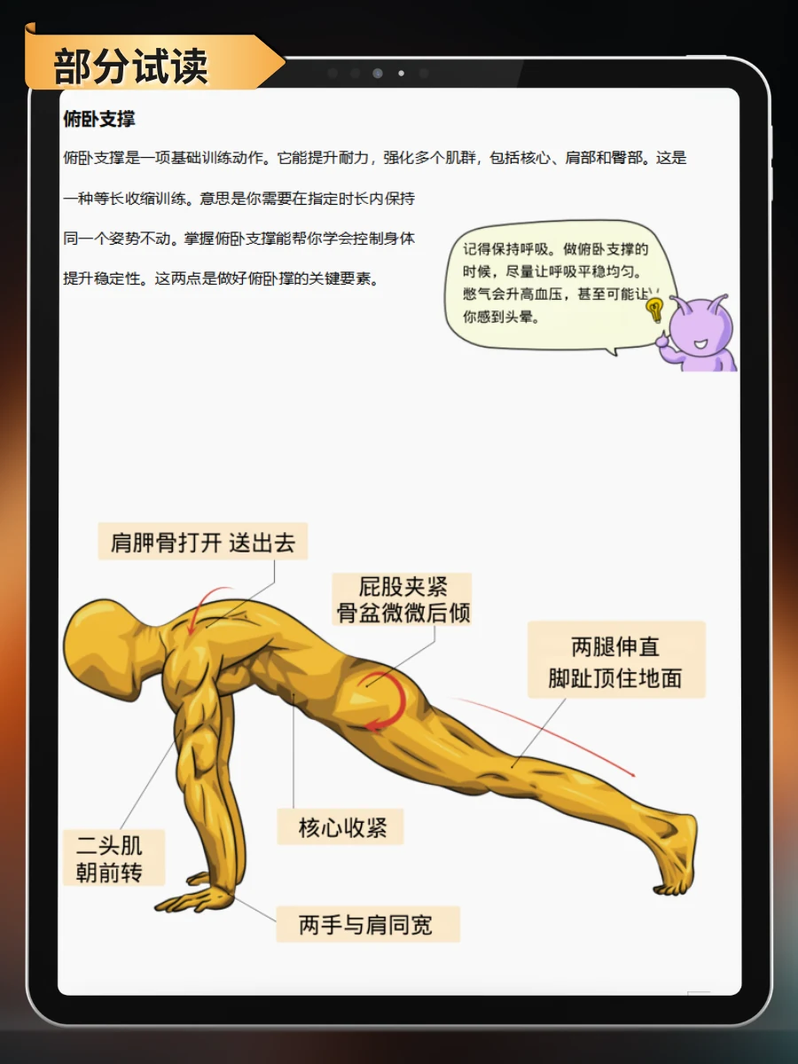 徒手健身训练手册 — 内容试读：自重训练