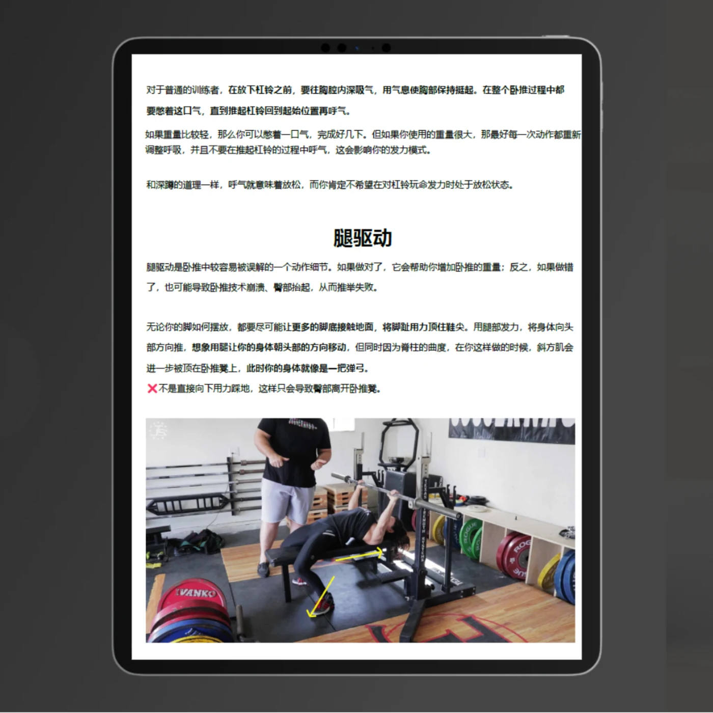 力量举三部曲 — 卧推：技术